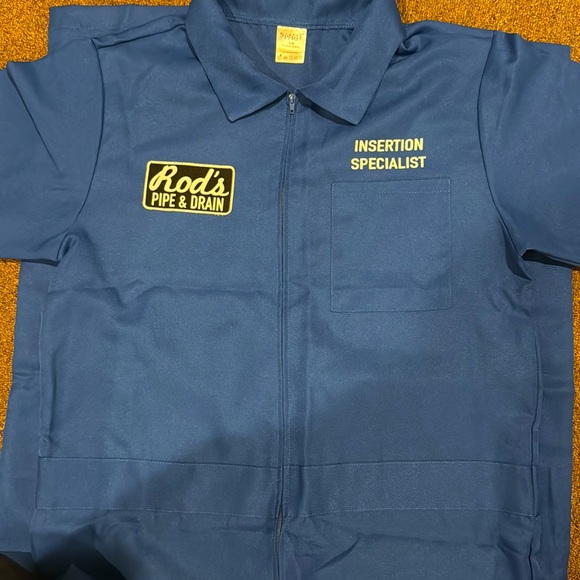 NWOT Spirit Rod's Pipe & Drain Insertion Specialist Jumpsuit Costume S/M - Picture 3 of 7